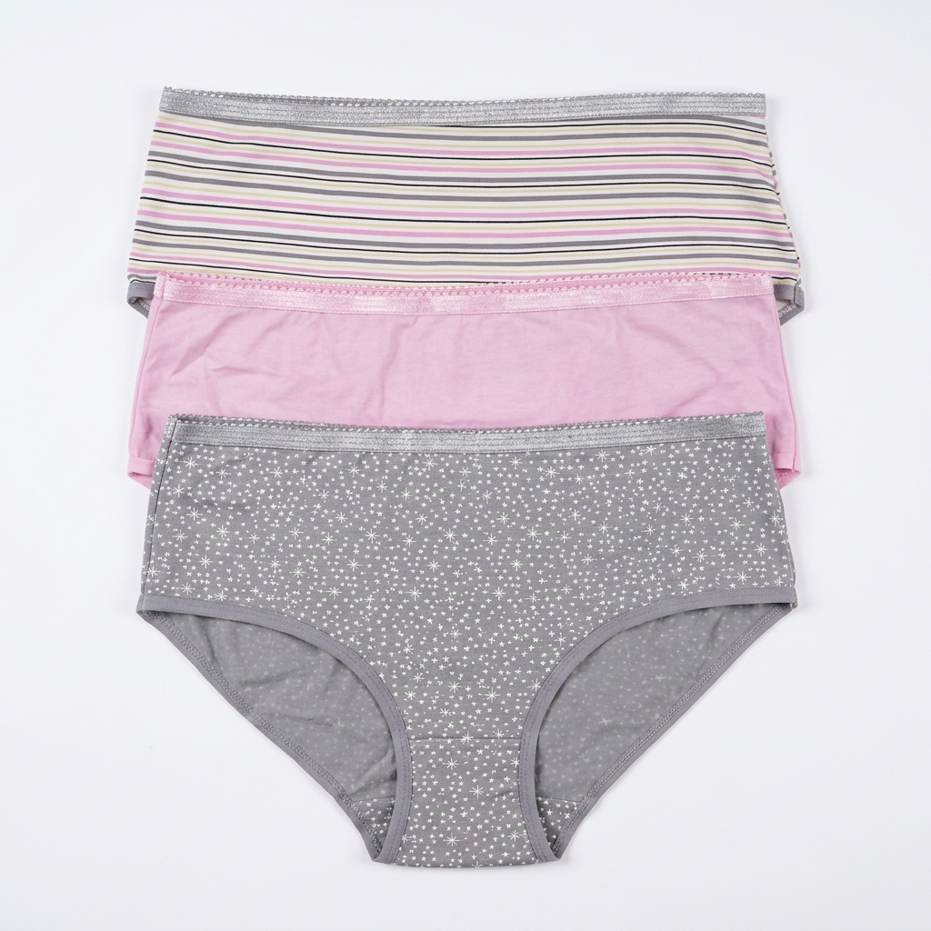 Cotton Printed Full Brief Panties - Pack of 3