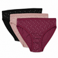 Cotton Abstract Print Bikini Panties - Pack of 3