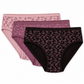 Cotton Floral Print High Leg Panties - Pack of 3