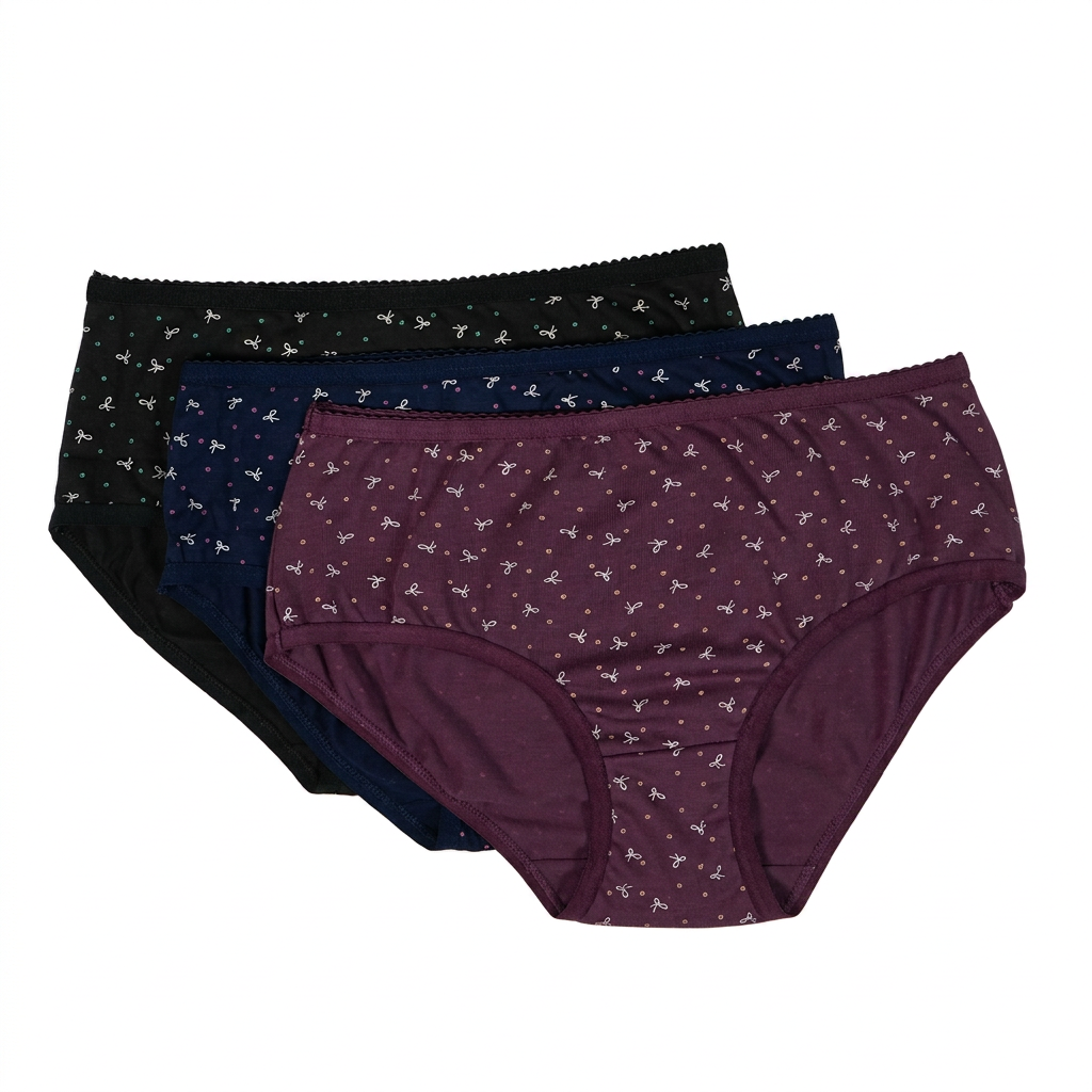 Cotton Printed Hipster Panties - Pack of 3