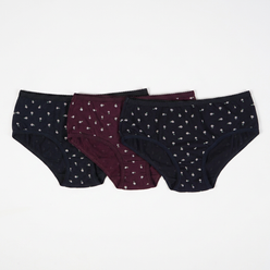 Cotton Printed Hipster Panties - Pack of 3