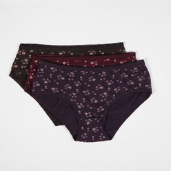 Cotton Printed Hipster Panties - Pack of 3