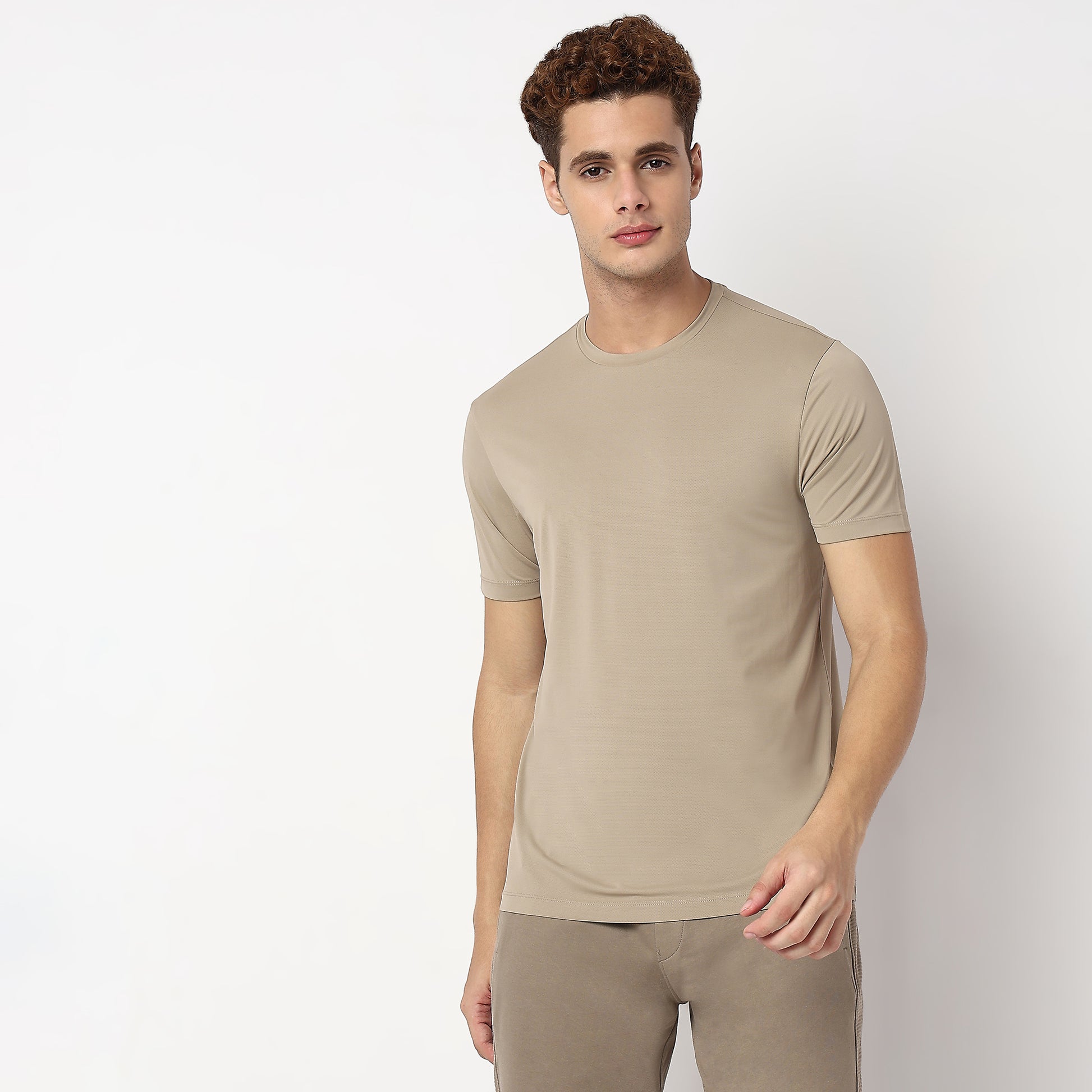 Regular Fit Jacquard T-Shirt