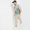 Regular Fit All Over Print Crew Neck T-Shirt