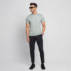 Structured Crew Neck T-Shirt