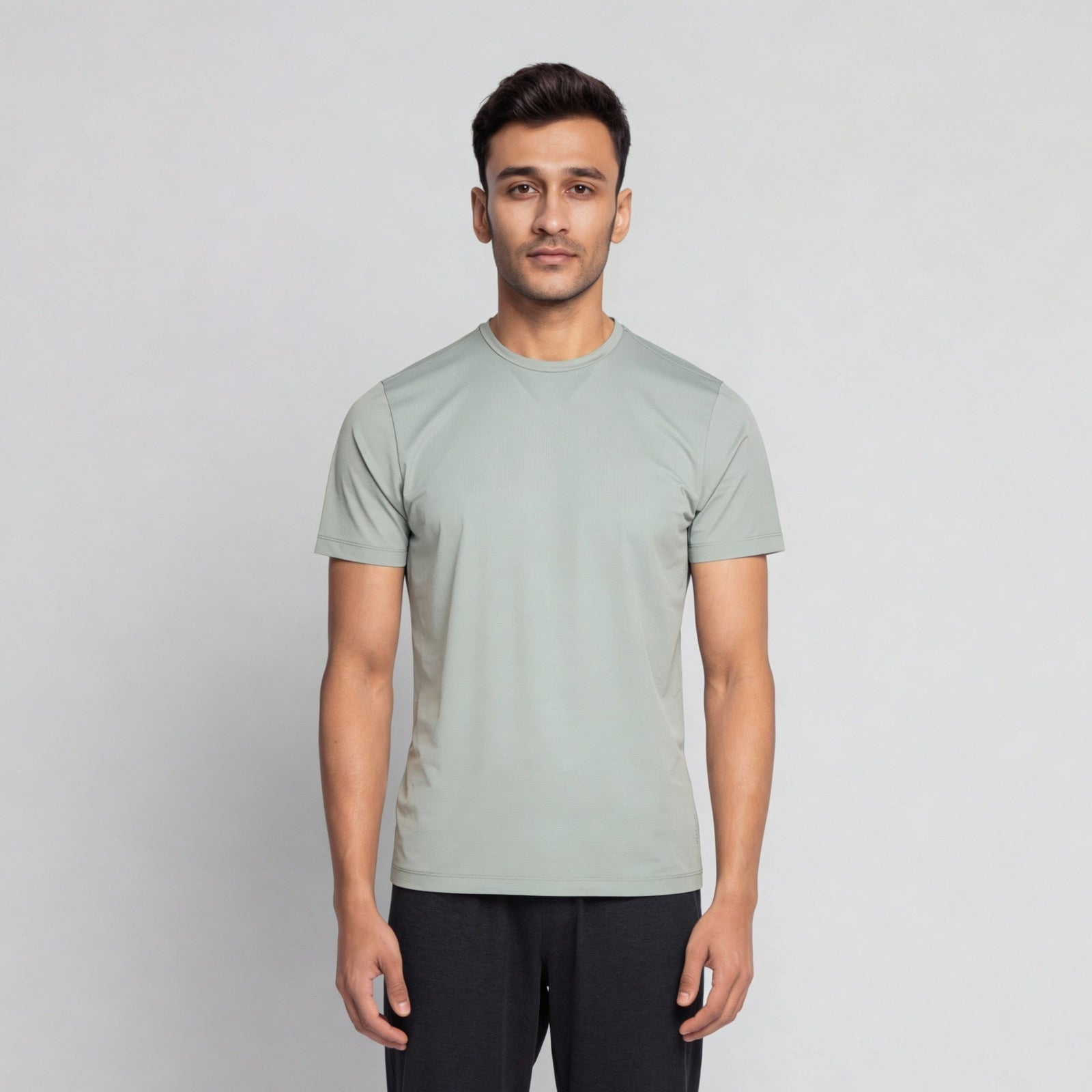 Structured Crew Neck T-Shirt