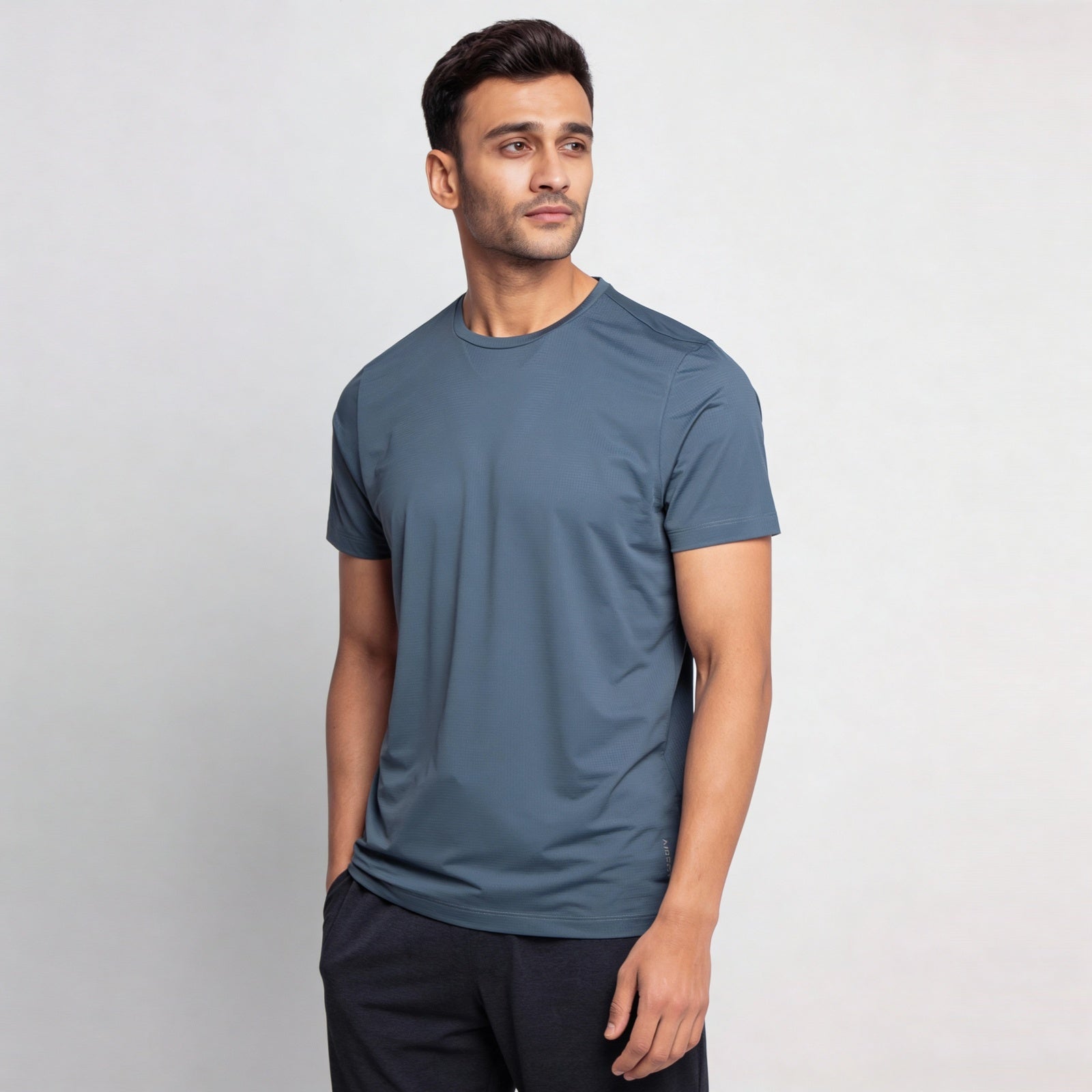Structured Crew Neck T-Shirt