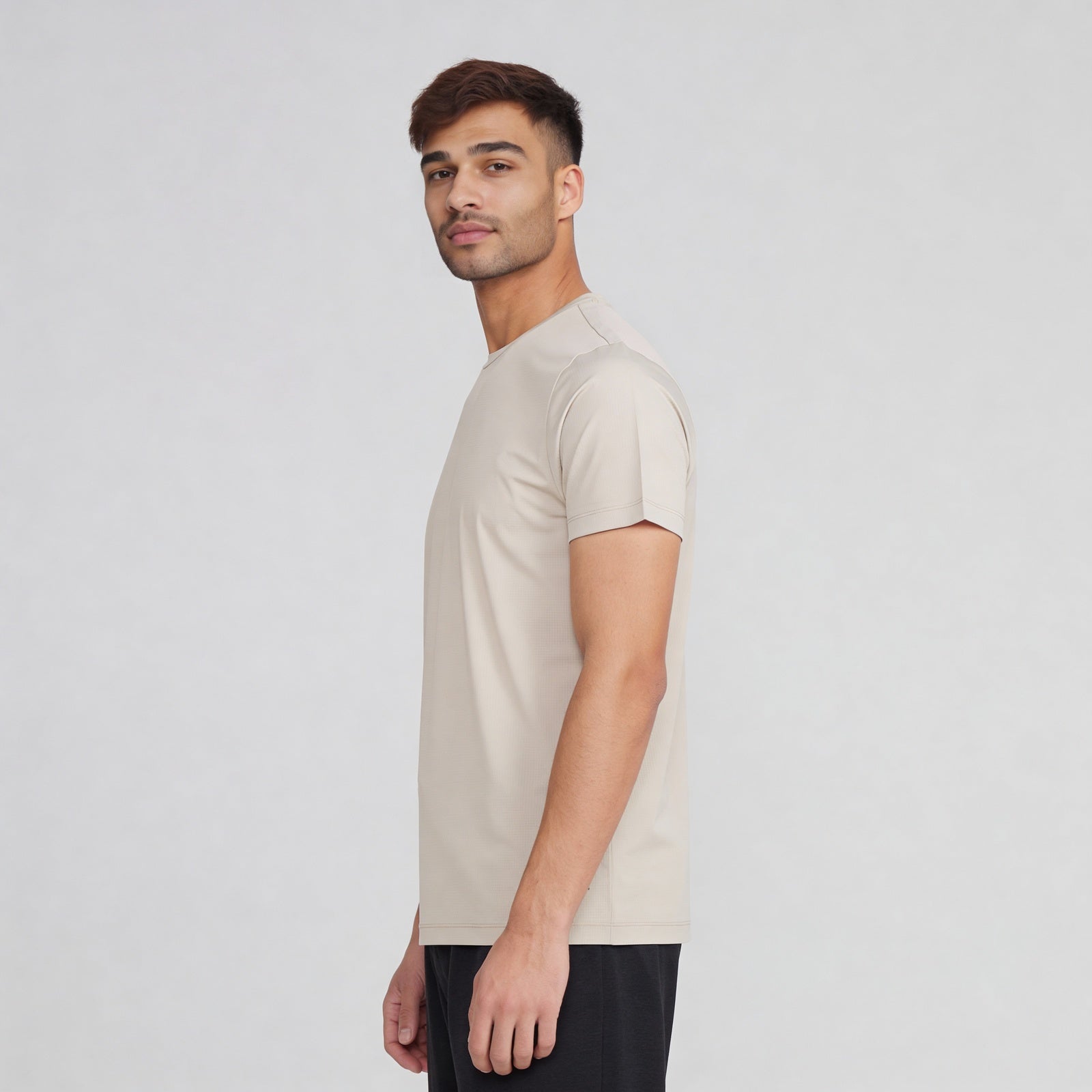 Structured Crew Neck T-Shirt