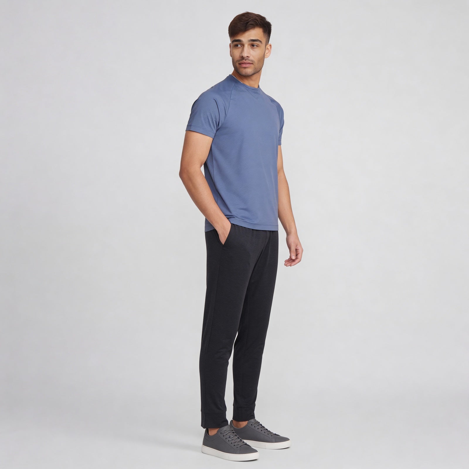 Structured Crew Neck T-Shirt