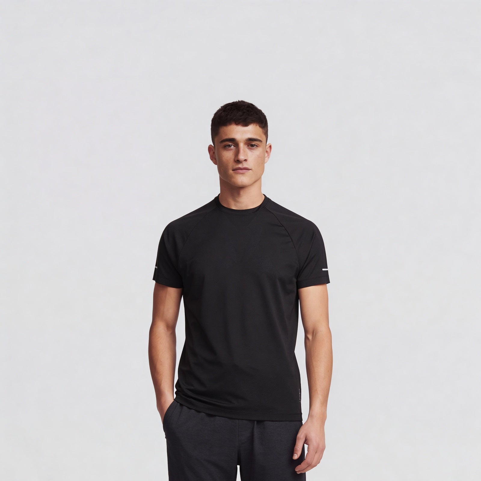 Structured Crew Neck T-Shirt