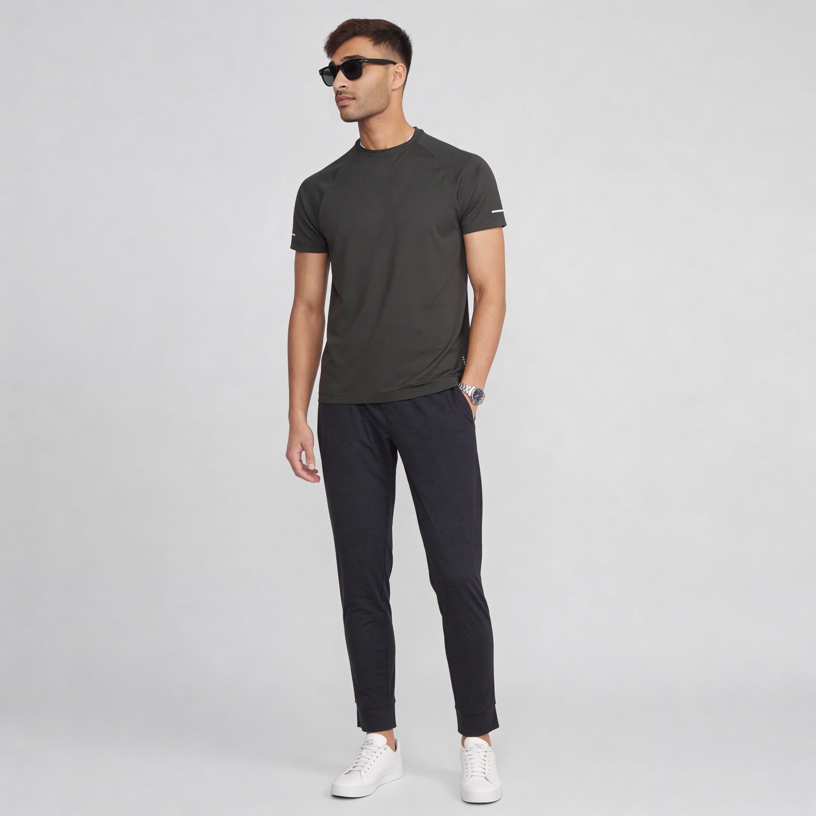 Structured Crew Neck T-Shirt
