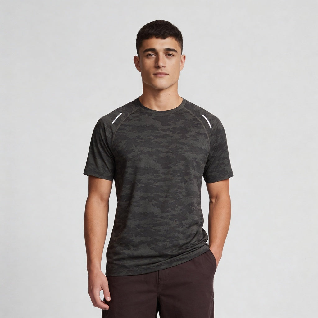 All Over Print Crew Neck Dynamax T-Shirt