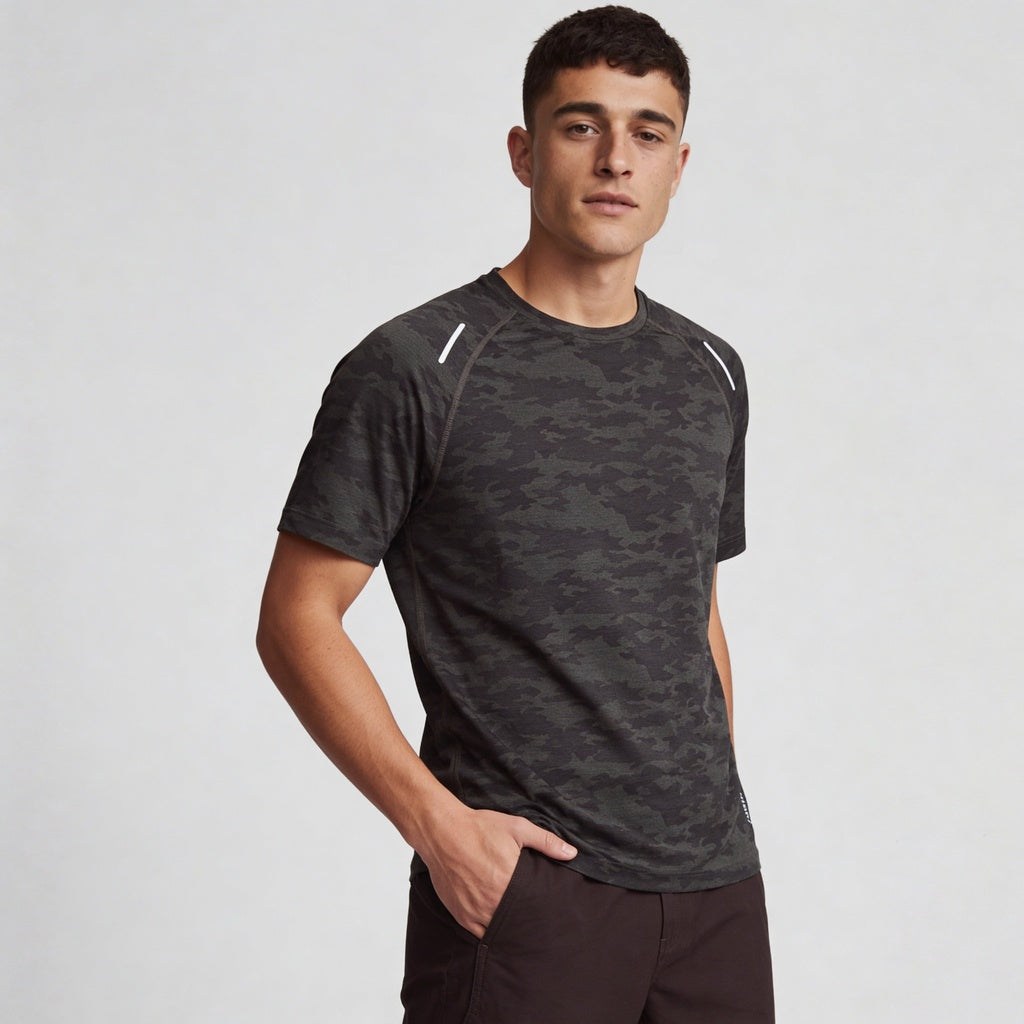 All Over Print Crew Neck Dynamax T-Shirt