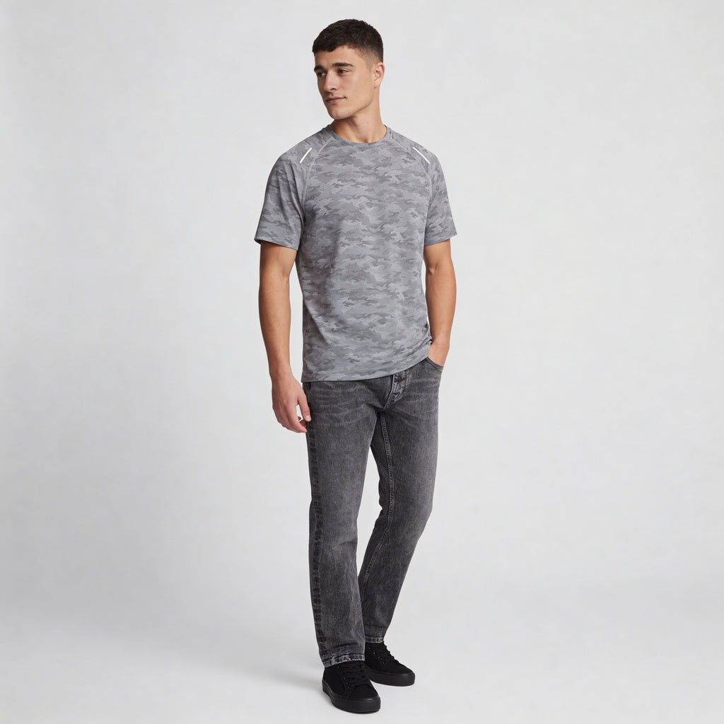 All Over Print Crew Neck Dynamax T-Shirt