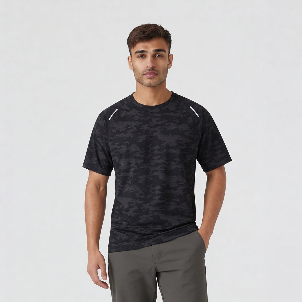 All Over Print Crew Neck Dynamax T-Shirt