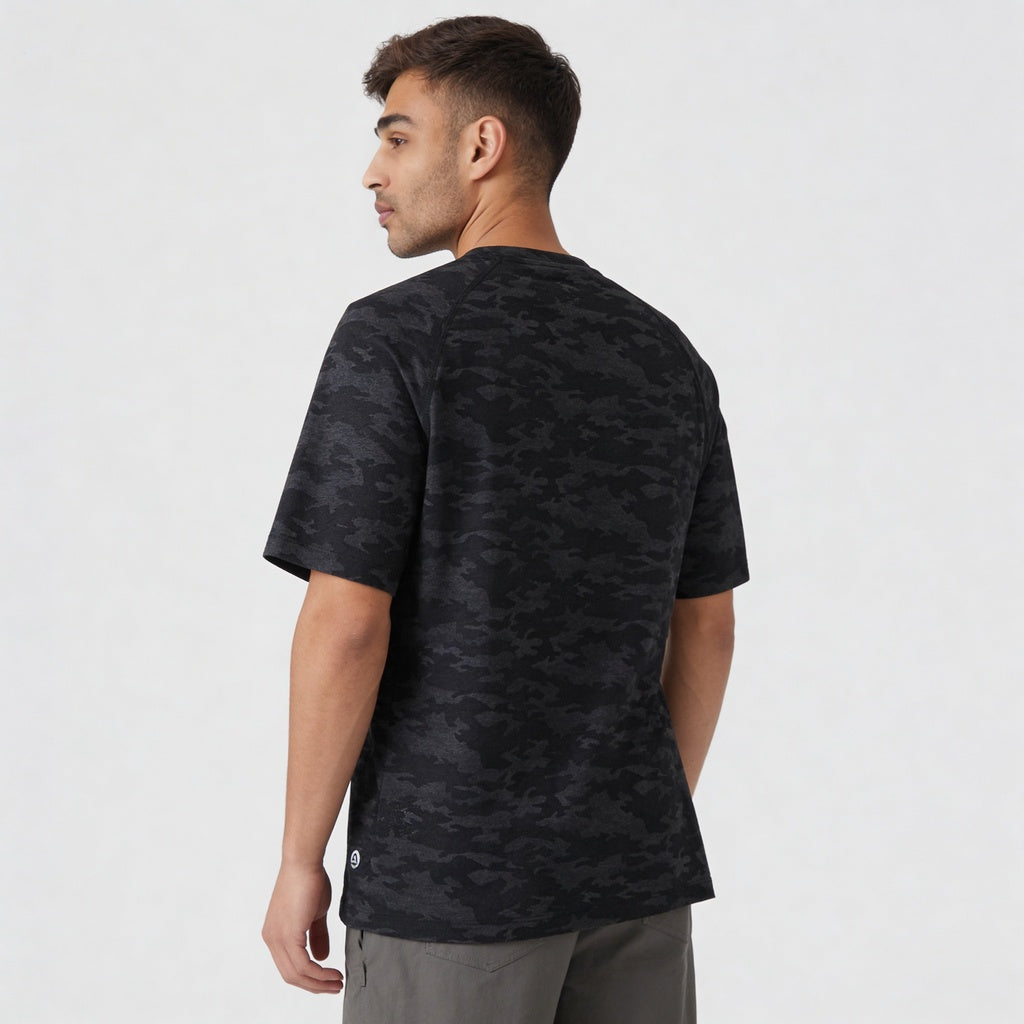 All Over Print Crew Neck Dynamax T-Shirt