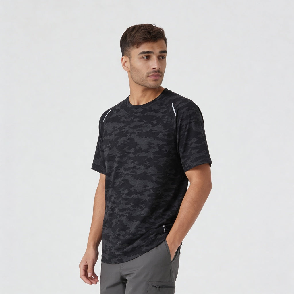 All Over Print Crew Neck Dynamax T-Shirt