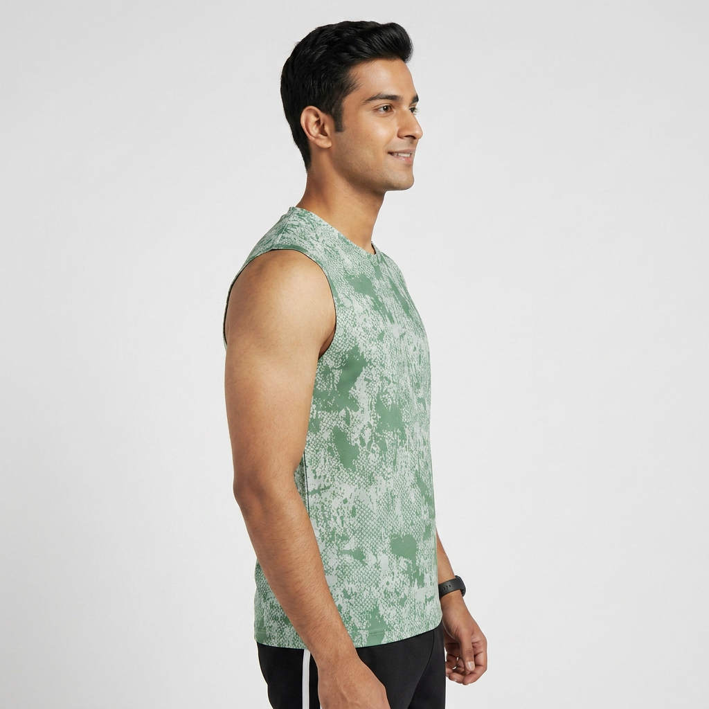 Printed Crew Neck Running T-Shirt