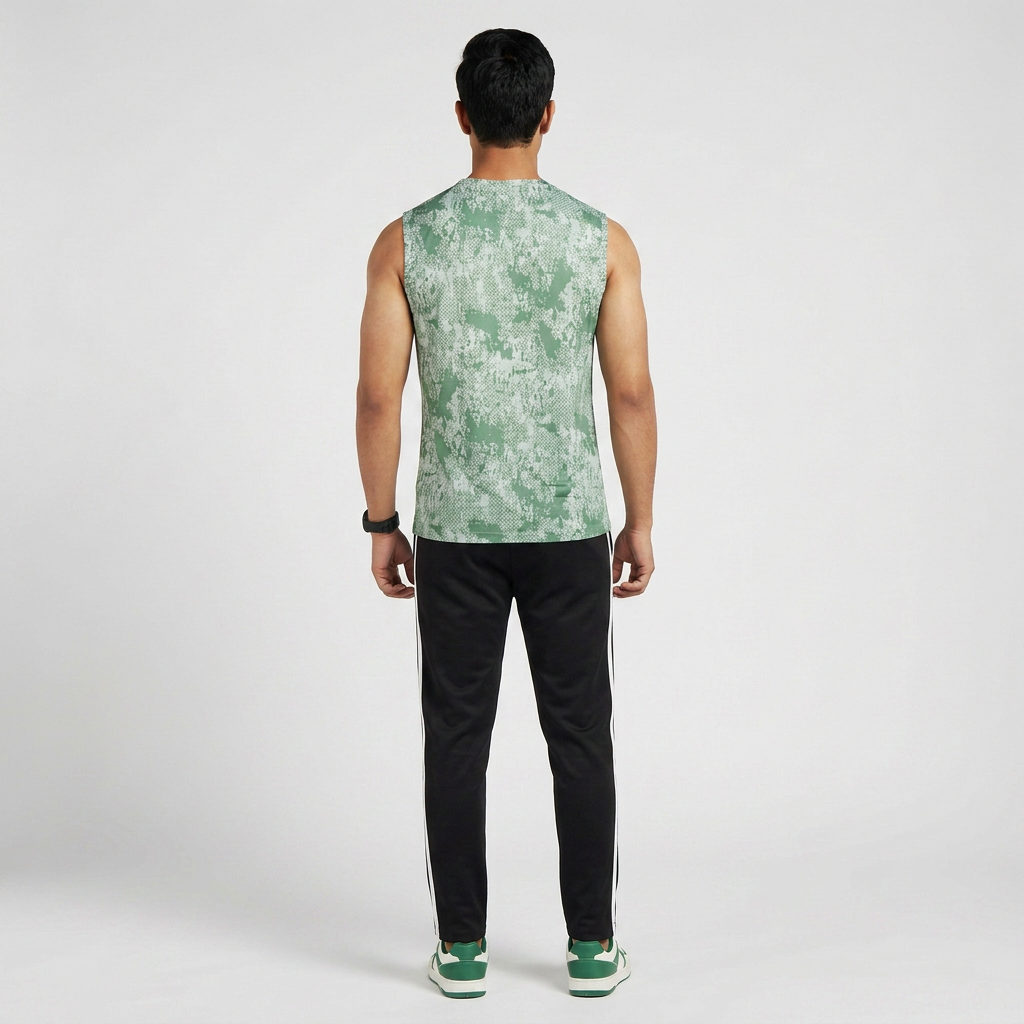 Printed Crew Neck Running T-Shirt