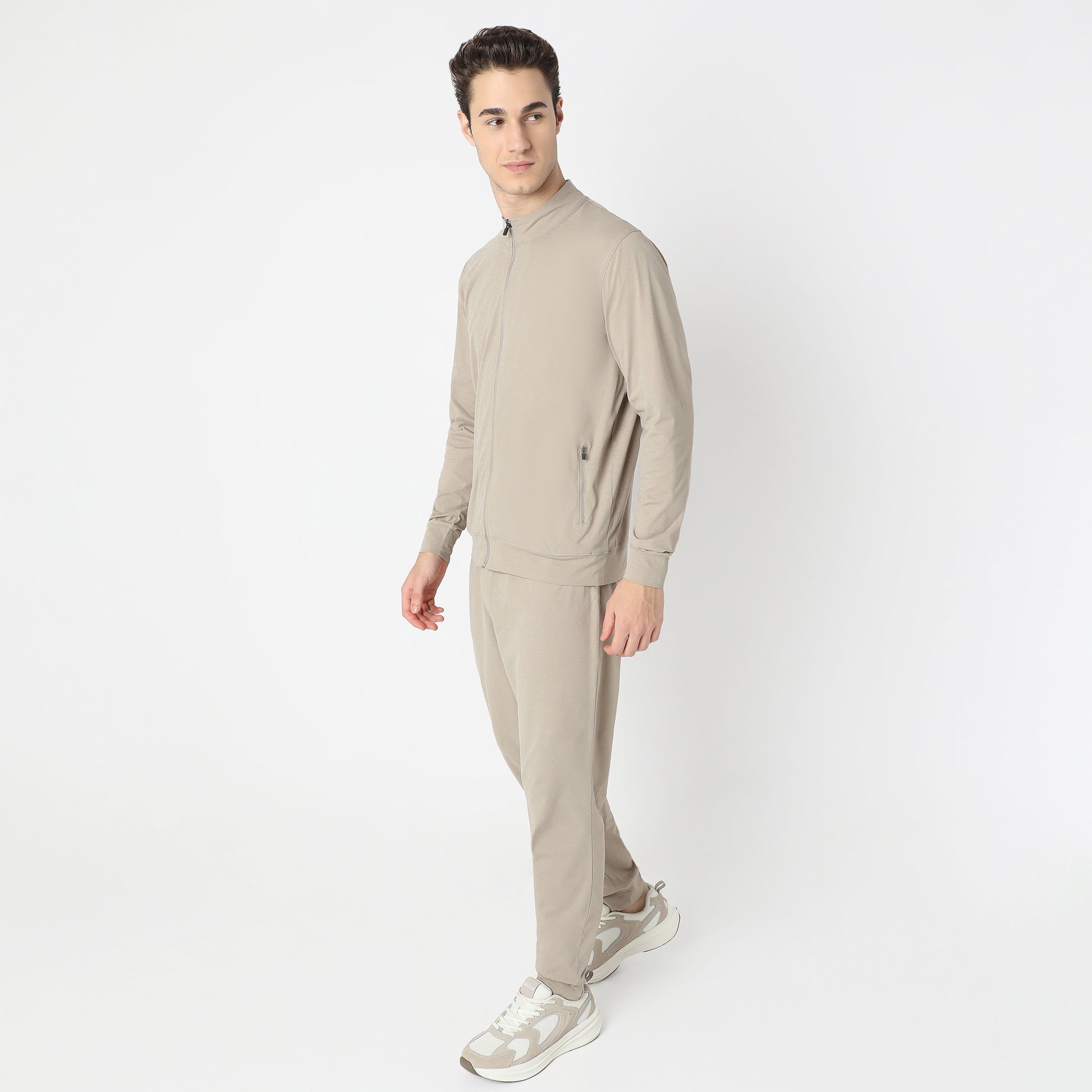 Air jack Solid High Neck Jacket