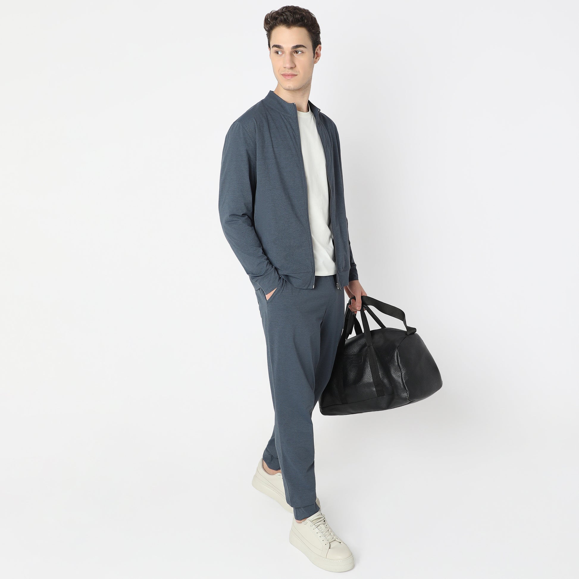 Air jack Solid High Neck Jacket