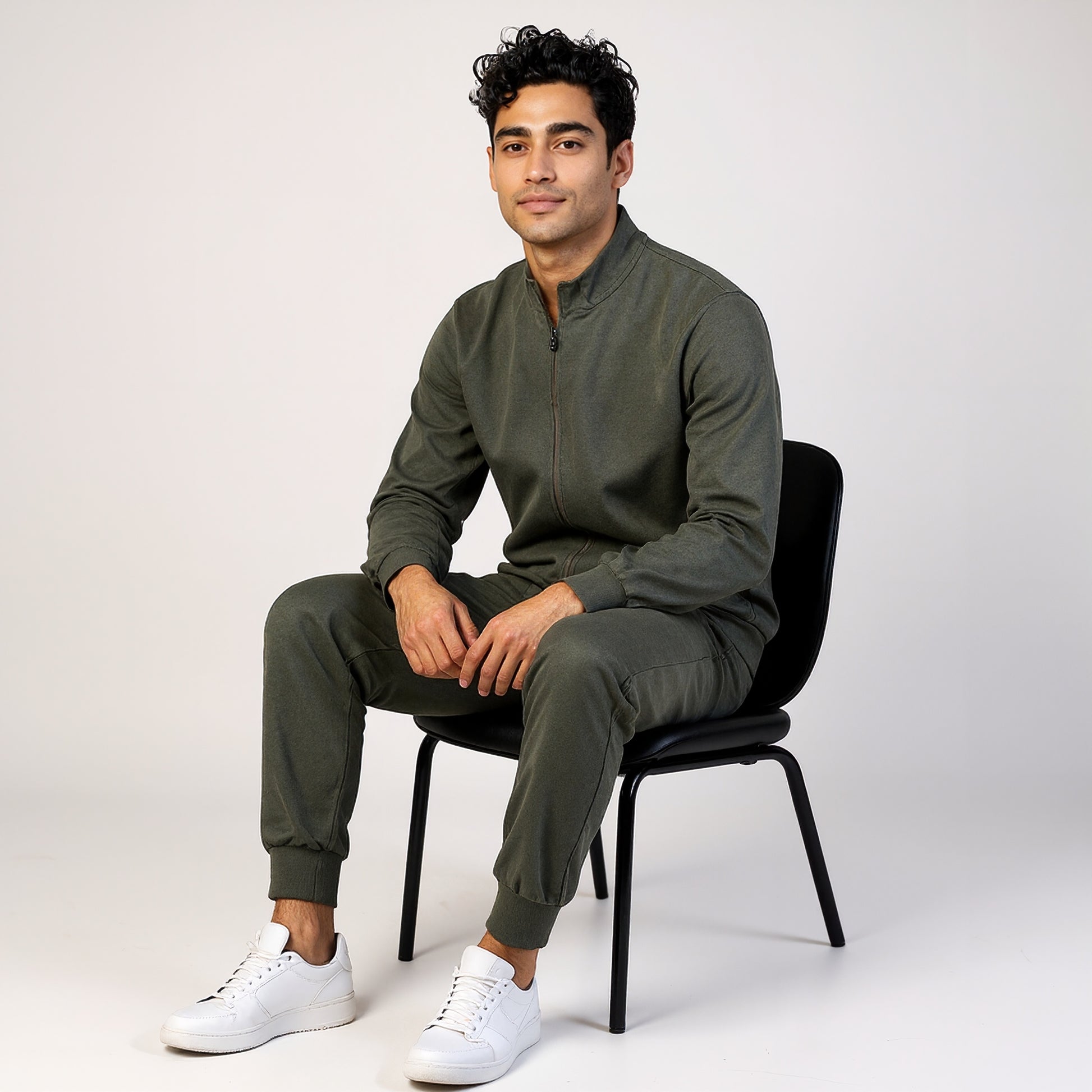 Air jack Solid High Neck Jacket