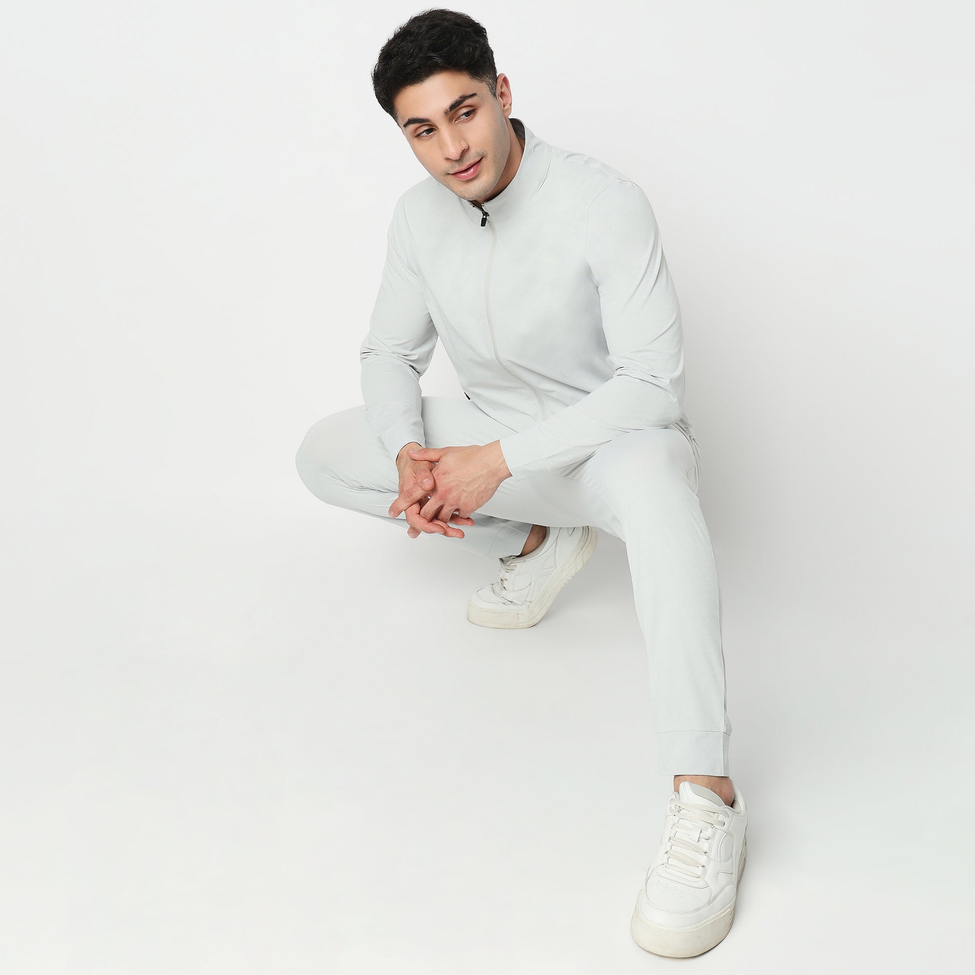 Air jack Solid High Neck Jacket