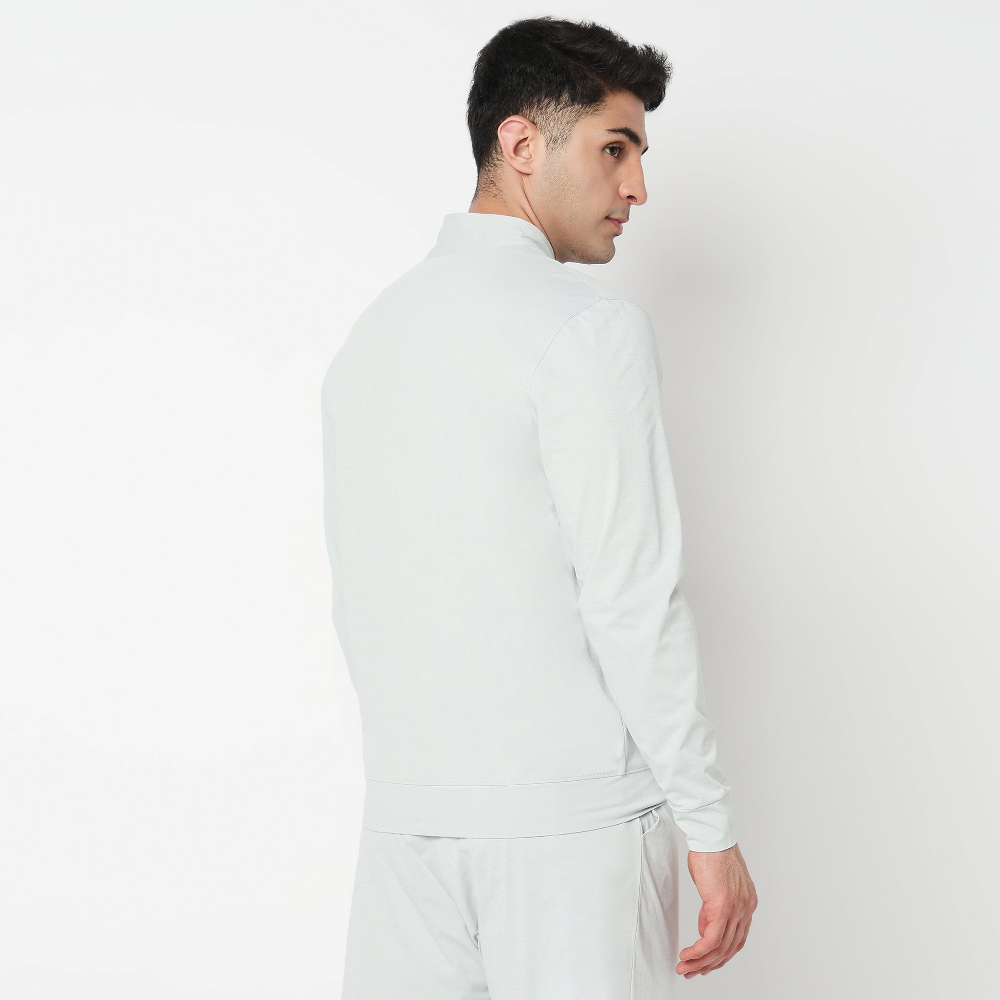 Air jack Solid High Neck Jacket