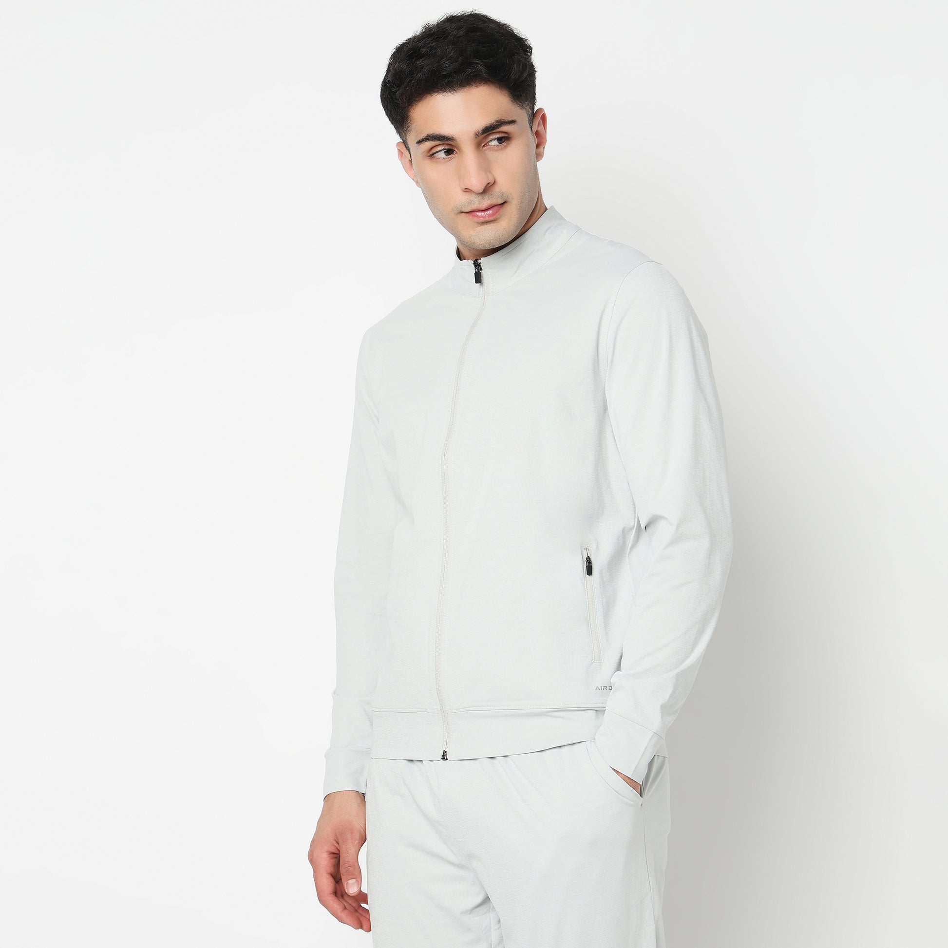 Air jack Solid High Neck Jacket