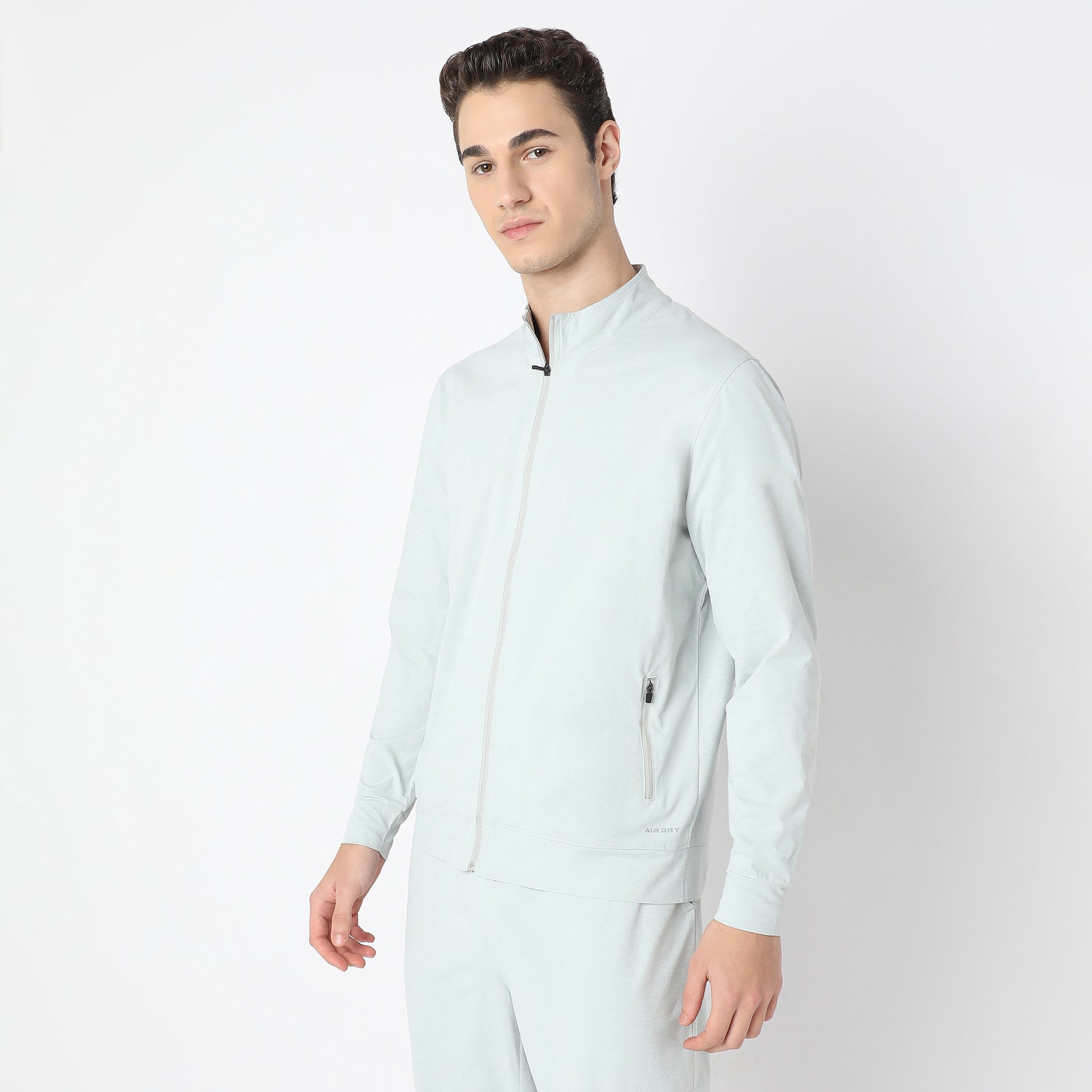 Air jack Solid High Neck Jacket