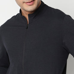 Air jack Solid High Neck Jacket