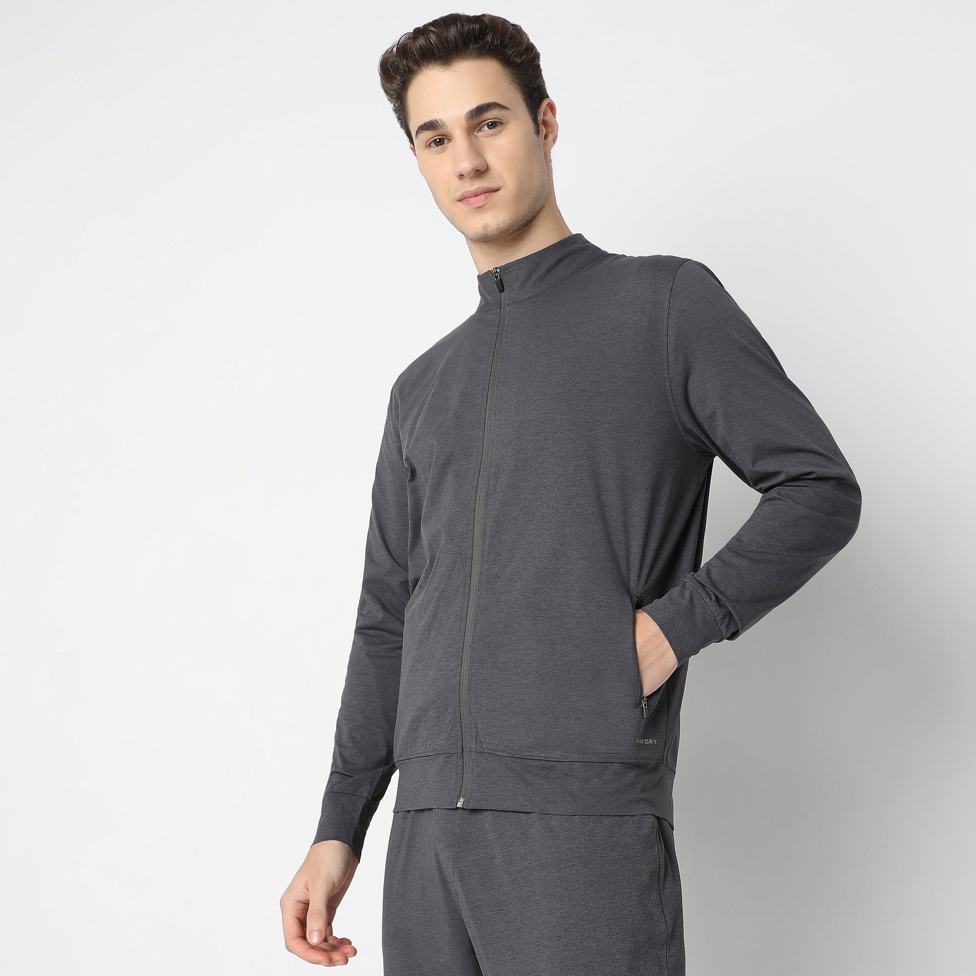 Air jack Solid High Neck Jacket