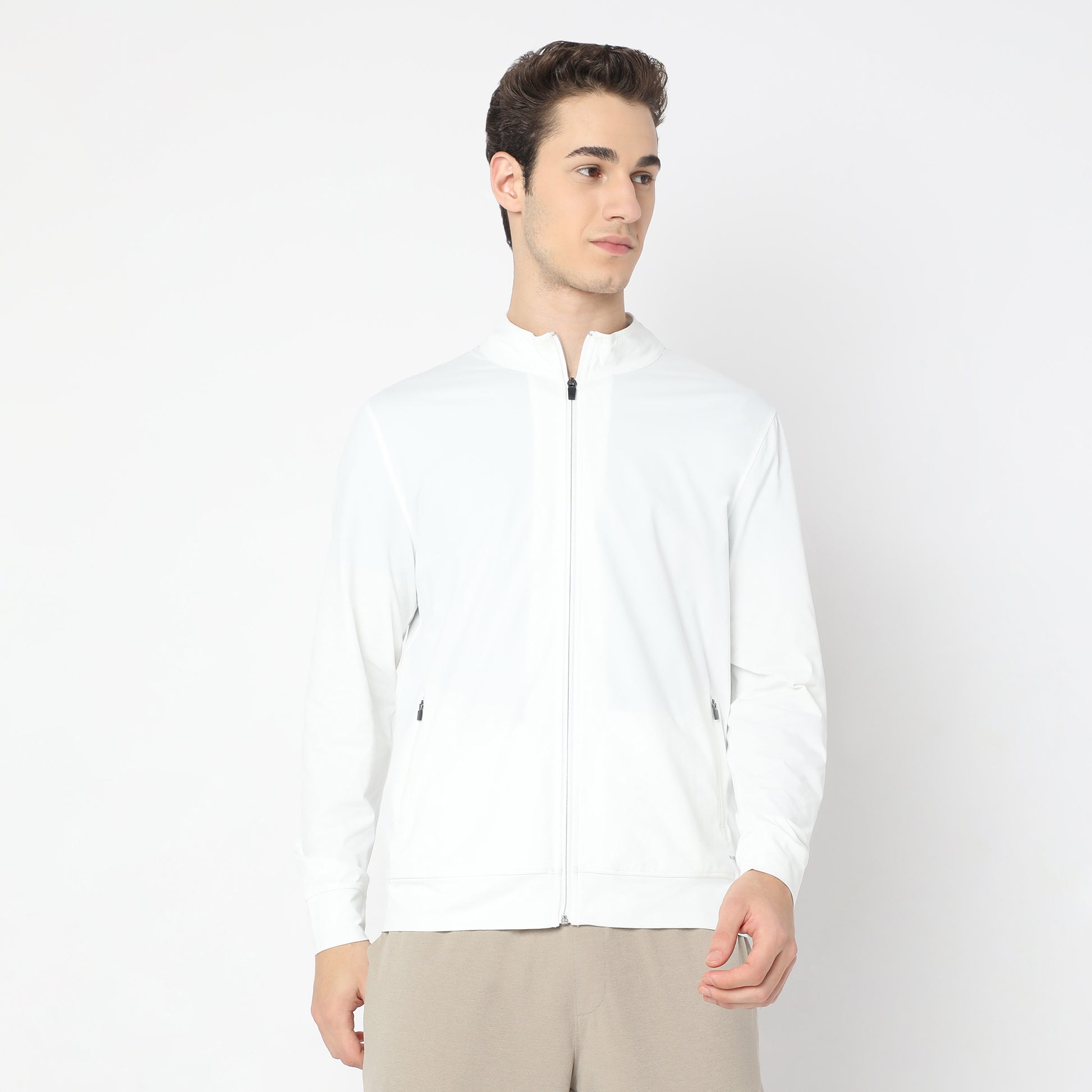 Air jack Solid High Neck Jacket