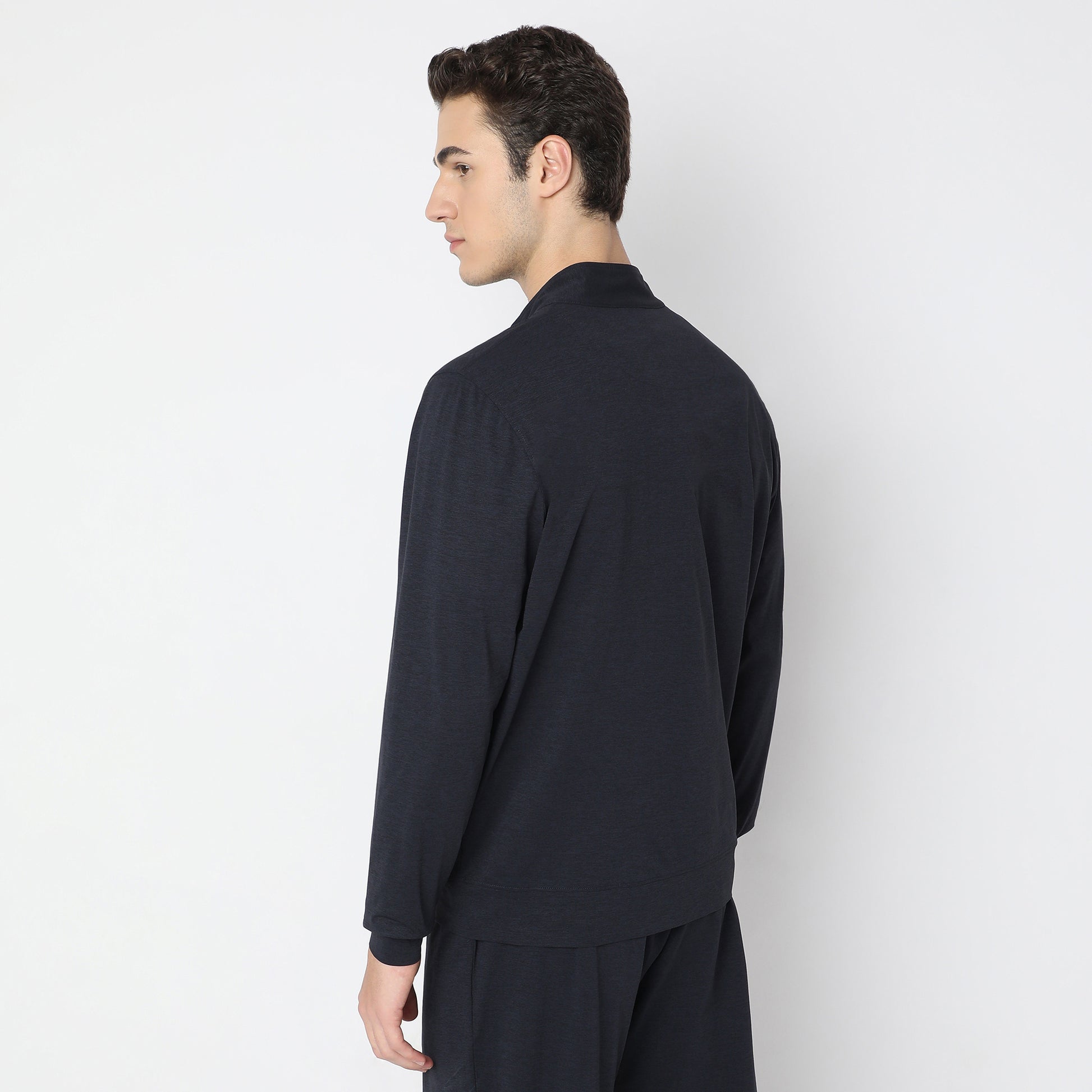 Air jack Solid High Neck Jacket