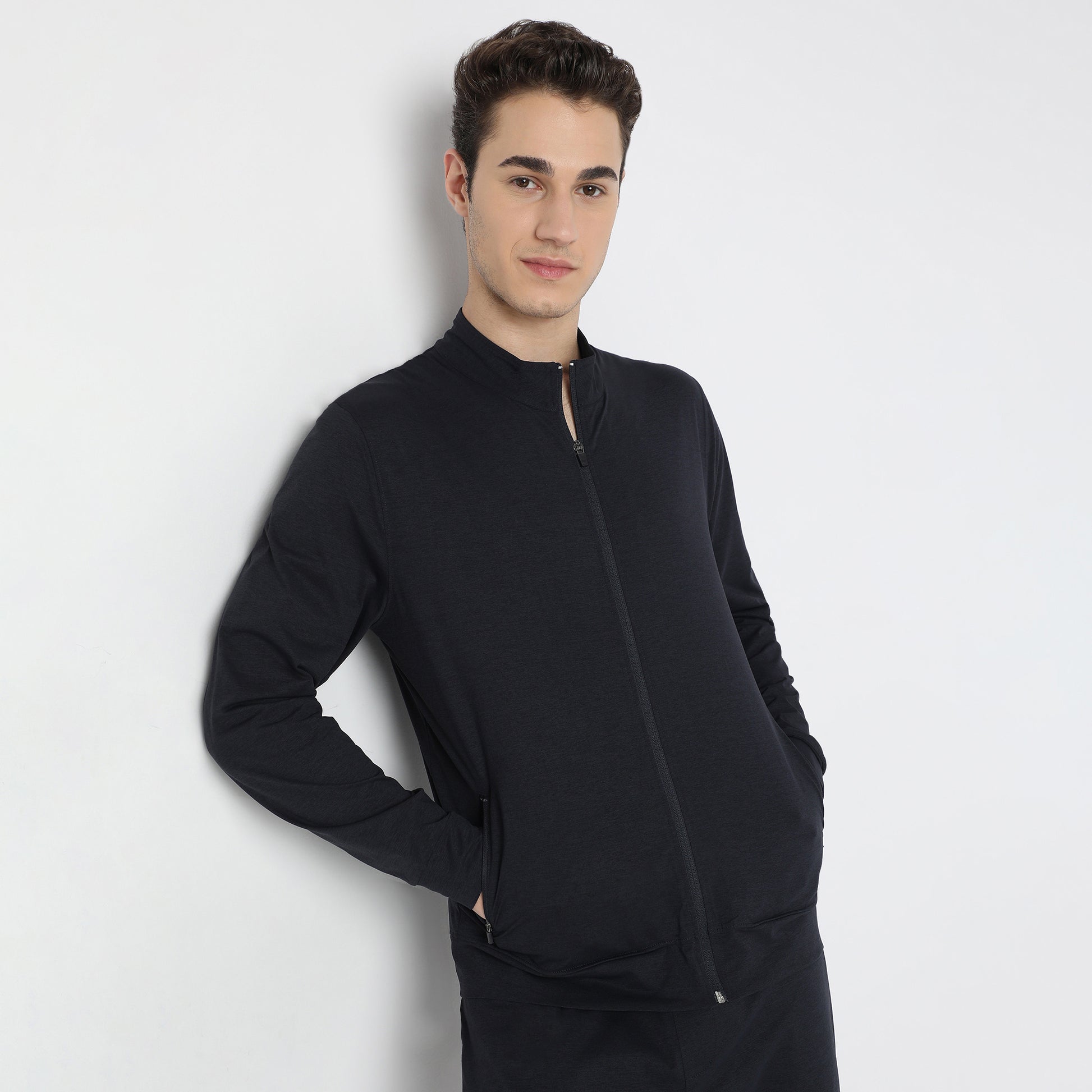 Air jack Solid High Neck Jacket