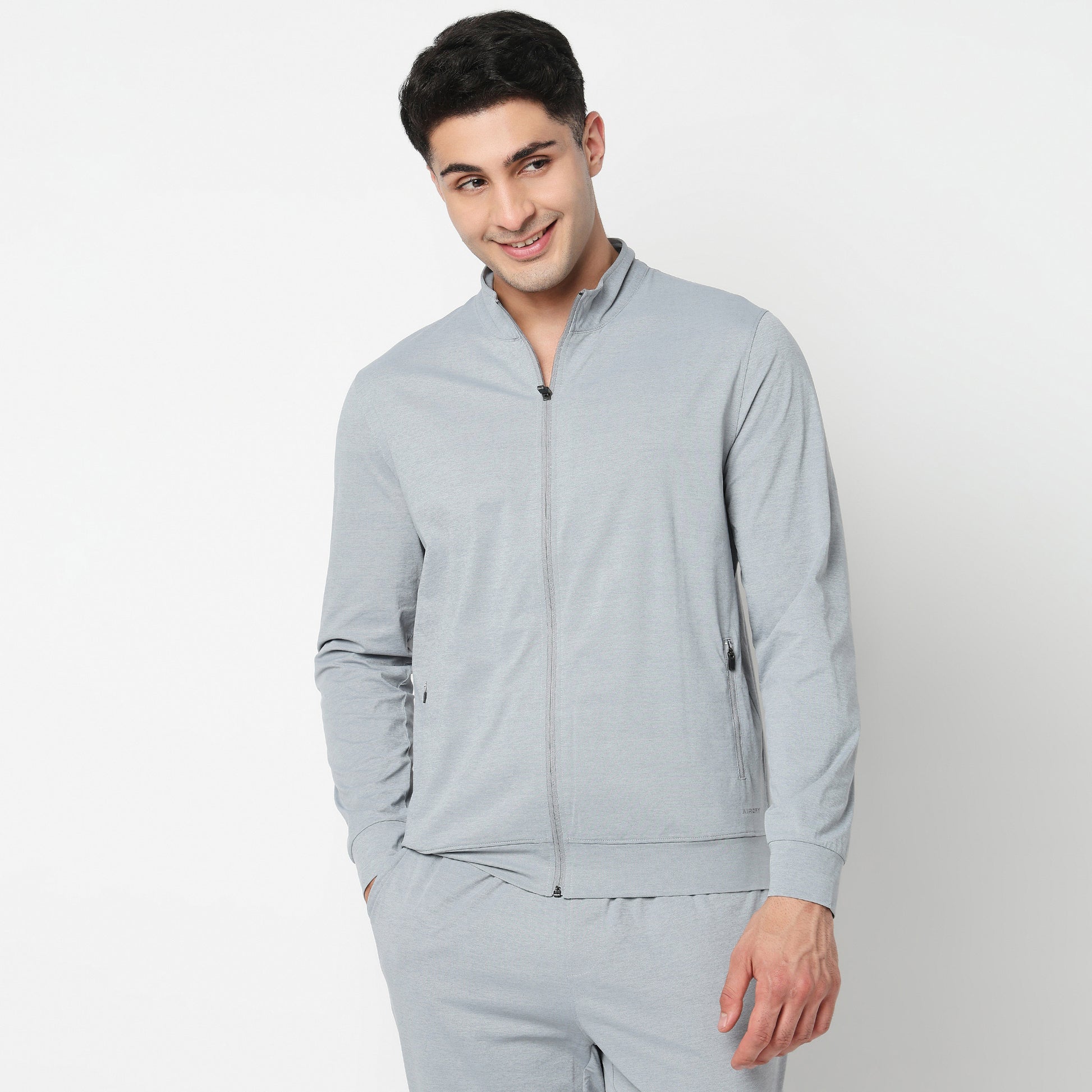 Air jack Solid High Neck Jacket