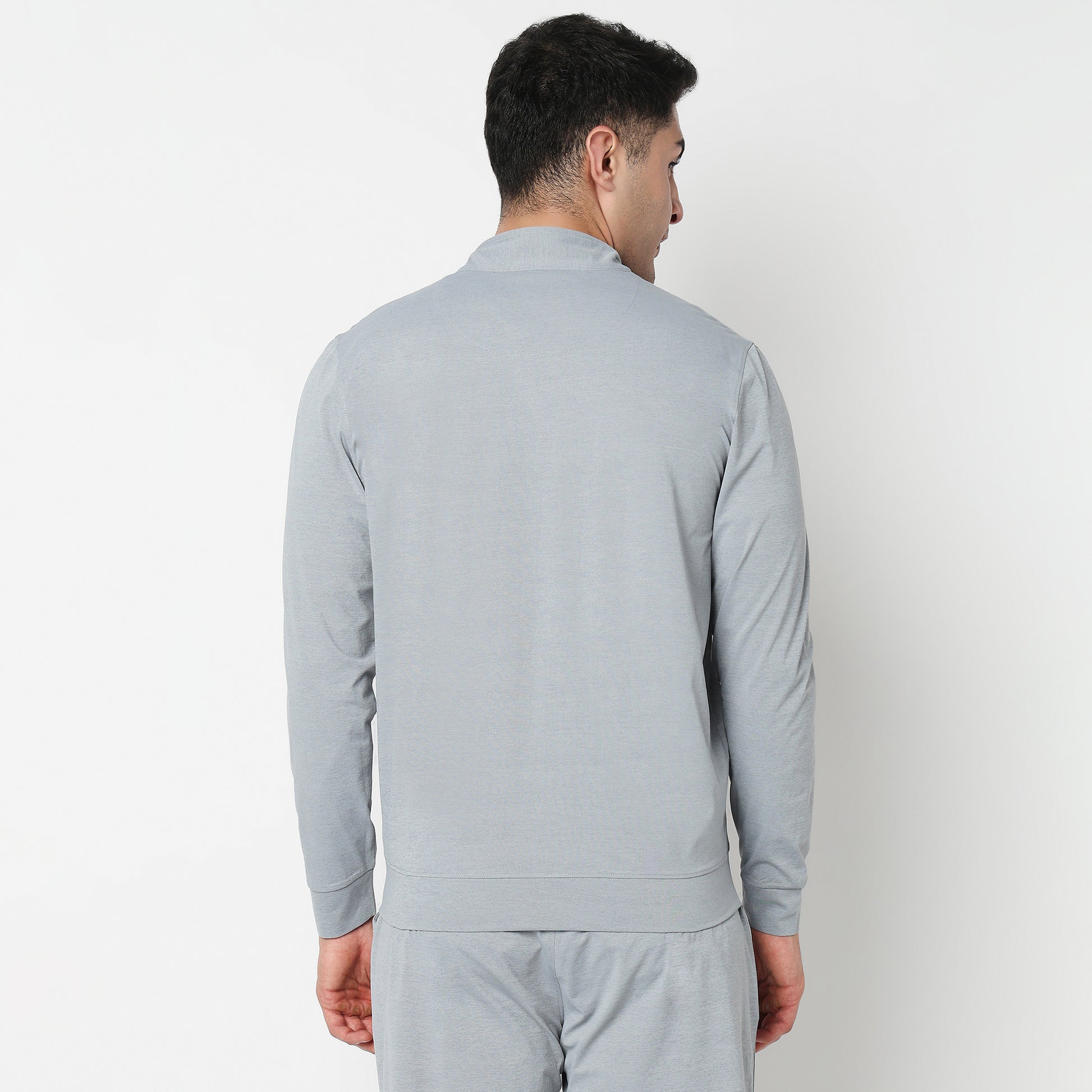 Air jack Solid High Neck Jacket