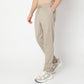 Regular Fit Solid Mid Rise Trackpants