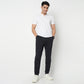 Regular Fit Solid Mid Rise Trackpants