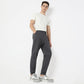 Regular Fit Solid Mid Rise Trackpants