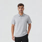 Knitted Solid Air Polo T-Shirt