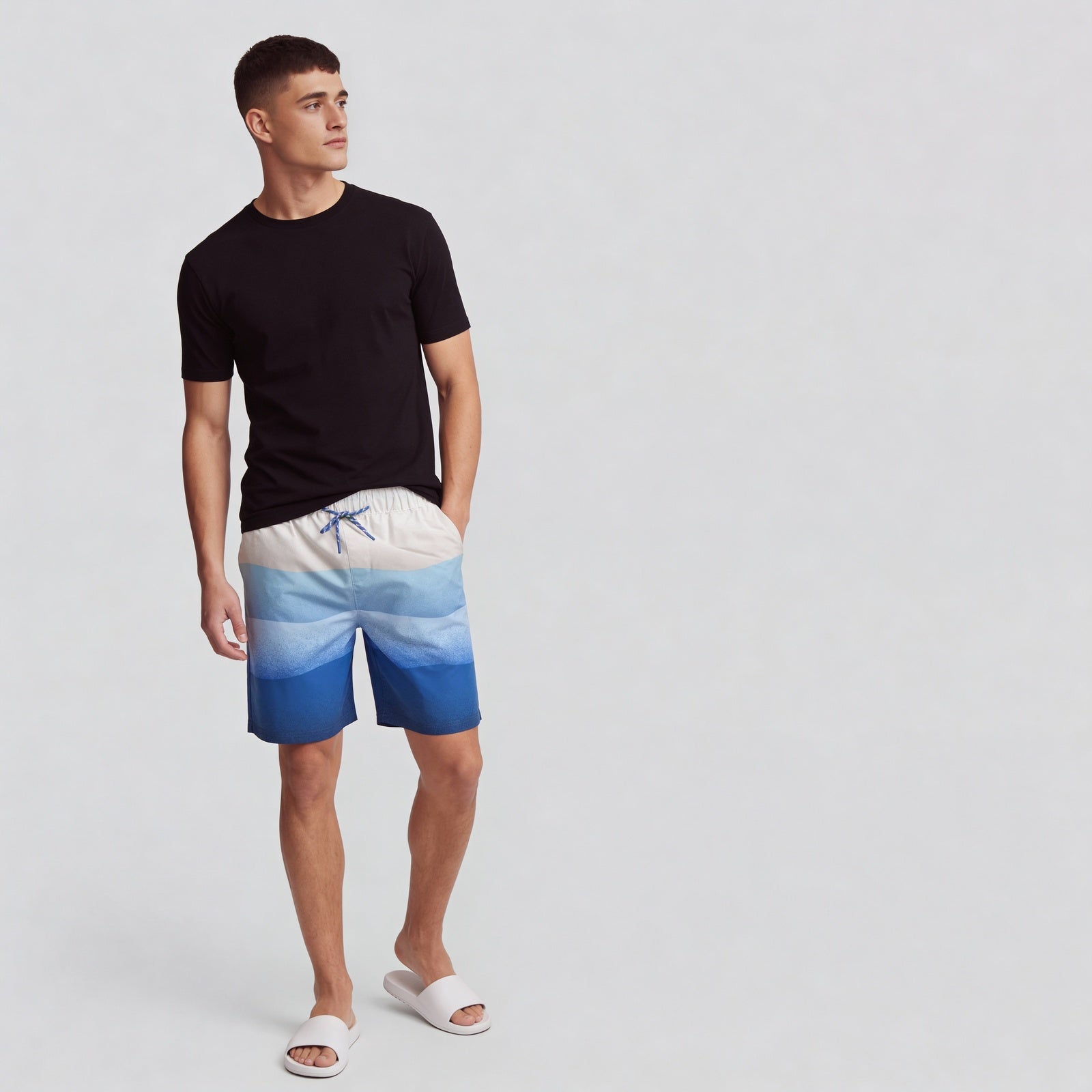 Printed Air Dry Surfer Shorts