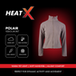 Heat-X Polair Fleece High Neck Jacket - Comfort Stretch with Welt Pockets