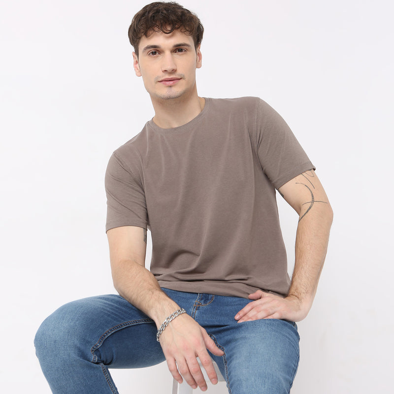 Modern Home All Day Snug Crew Neck Half Sleeve T-Shirt