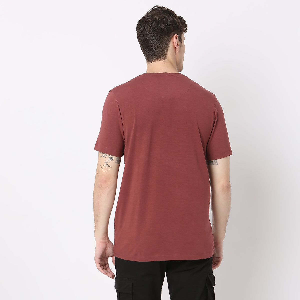 Modern Home All Day Snug Crew Neck Half Sleeve T-Shirt