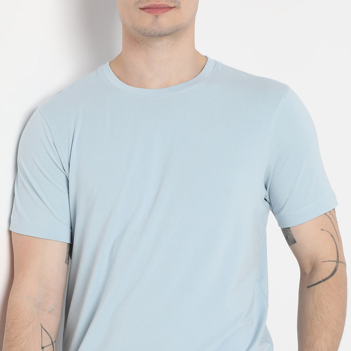 Modern Home All Day Snug Crew Neck Half Sleeve T-Shirt