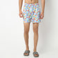 Regular Fit Printed Above Knee Mid Rise Shorts