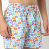 Regular Fit Printed Above Knee Mid Rise Shorts