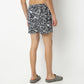 Regular Fit Printed Above Knee Mid Rise Shorts