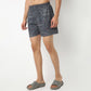 Regular Fit Printed Above Knee Mid Rise Shorts